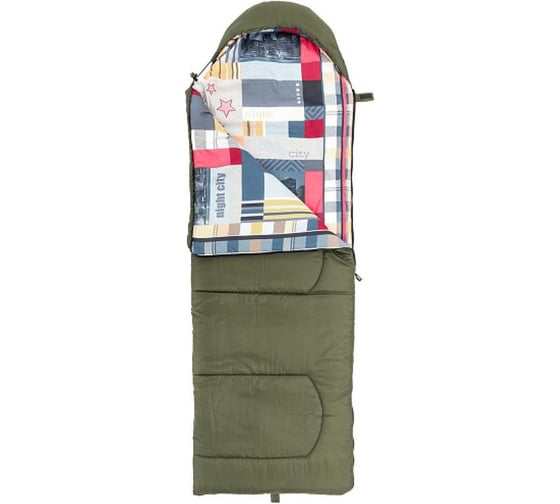 Спальный мешок Nisus TRAVEL Hollow fiber 400 зеленый 236510 1