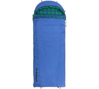 Спальный мешок Nisus ALEKSAN Wide 300R, 220x90 см, правый, шелтер, синий T-N-SB-AW-300R 370745