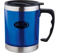 Кружка Biostal, 0,35 литра, с крышкой, синяя, NE-350-BL