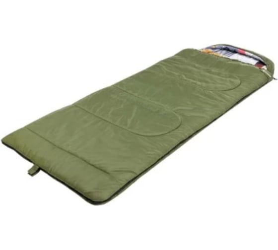 Спальный мешок Nisus TRAVEL Wide Plus 400 220x106 см, Hollowfiber, зеленый N-SB-H400-220x106 368847