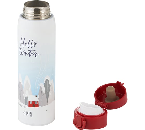 Термокружка вакуумная Gipfel Christmas Time 370 мл 52060