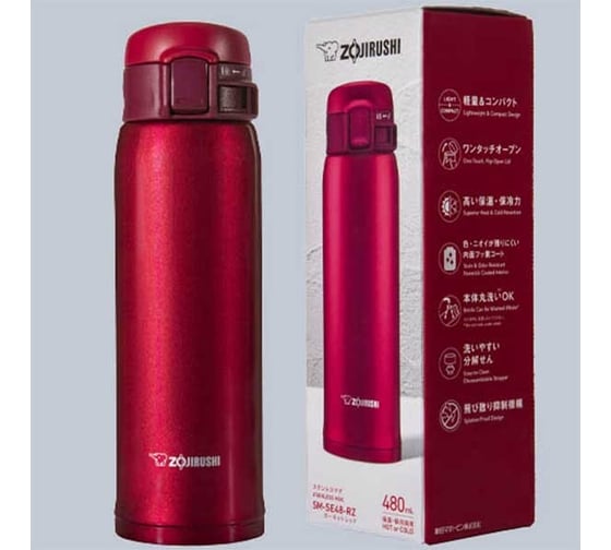 Термокружка Zojirushi SM-SE, 0.48 л, красная, SM-SE48-RZ