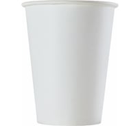 Стакан одноразовый бумажный ОФИСМАГ ВЕНДИНГ 200/210 мл, 90 шт, однослойный, белый, х/г, формация HB70-210-0000 609670