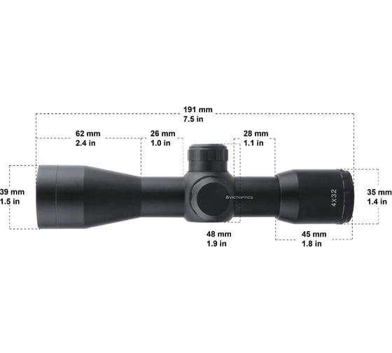 Оптический прицел Vector Optics VictOptics B1 4x32 Compact OPSL25