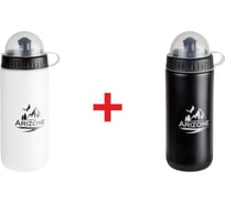 Бутылки для воды (фляги для велосипеда) Arizone 2 шт, 500 мл, белая и черная 34-100020K