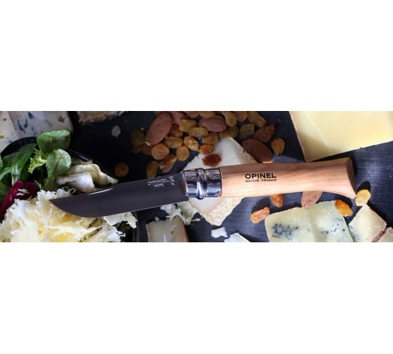 Нож Opinel №8 рукоять из бука, чехол 001089