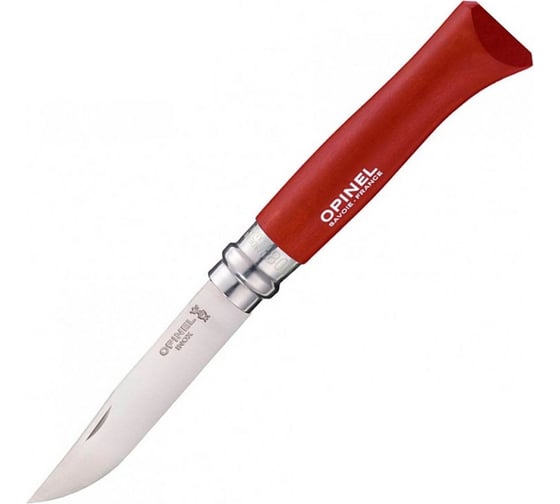 Нож Opinel Trekking №8 с чехлом, красный 001890 1
