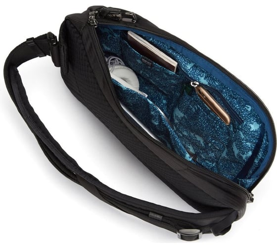 Сумка-антивор Pacsafe Vibe 325 sling, черная ECONYL, 10 л 40105138