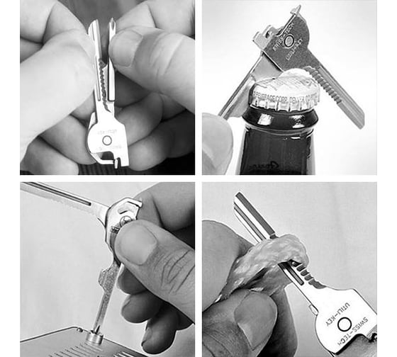 Мультитул-Брелок Swiss+Tech 6-В-1 Utility Key ST66676