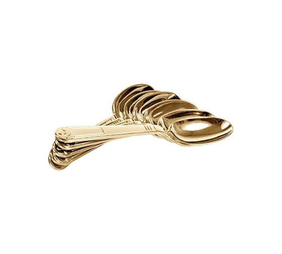 Столовые ложки BOYSCOUT PREMIUM цвет-золото, одноразовые, пластиковые, 6 шт. в упаковке 61717 1