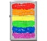 Зажигалка ZIPPO Радуга с покрытием Satin Chrome, матовая, 38x13x57 мм, 205_rainbow 1
