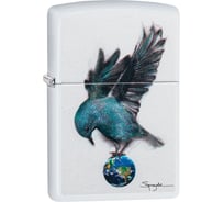 Зажигалка ZIPPO Spazuk, с покрытием White Matte,36x12x56 мм, 49091