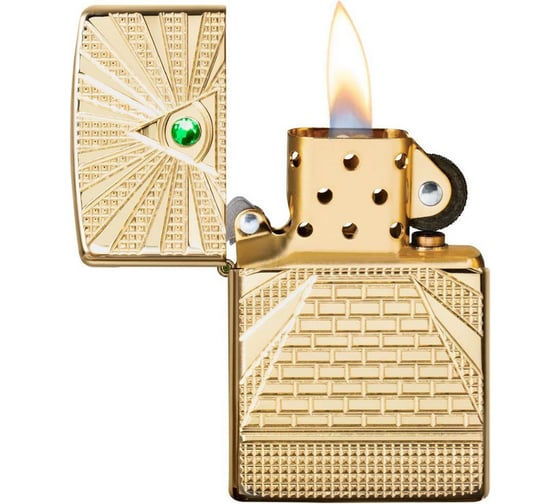Зажигалка ZIPPO Armor с покрытием High Polish Brass, 36x12x56 мм, 49060