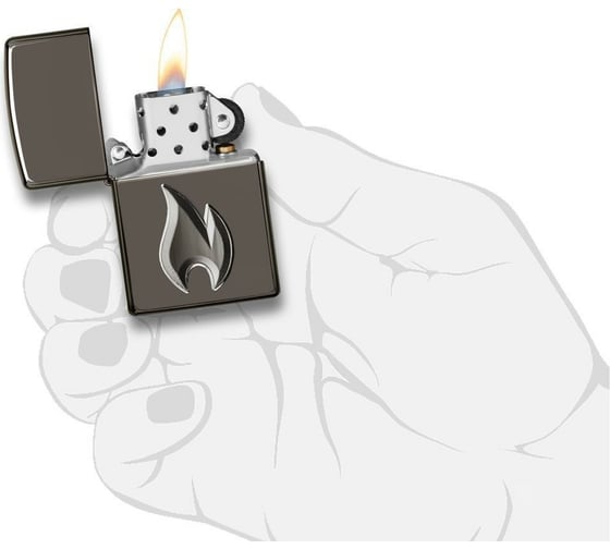 Зажигалка ZIPPO Armor с покрытием Black Ice, 38x13x57 мм, 29928