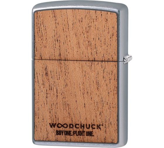 Зажигалка ZIPPO WOODCHUCK с покрытием Street Chrome, 38x13x57 мм, 49171