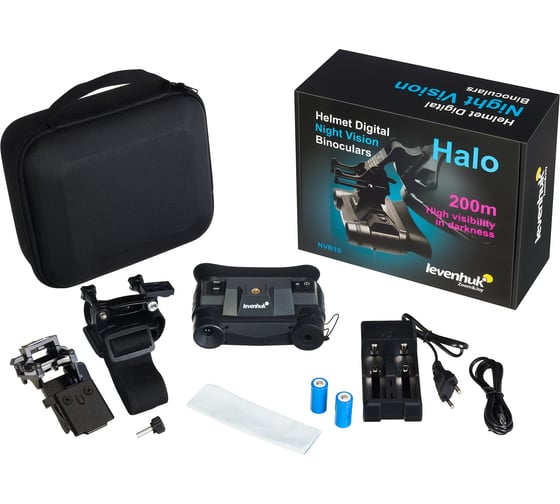 Бинокль цифровой Levenhuk Halo NVB10 Helmet, ночного видения, с креплением на шлем 83608
