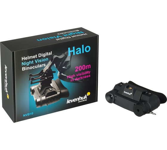 Бинокль цифровой Levenhuk Halo NVB10 Helmet, ночного видения, с креплением на шлем 83608