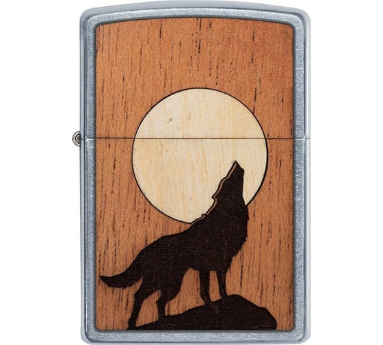 Зажигалка ZIPPO WOODCHUCK с покрытием Street Chrome, 36x12x56 мм, 49043