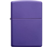 Зажигалка ZIPPO Classic, с покрытием Purple Matte, 38x13x57 мм, 237