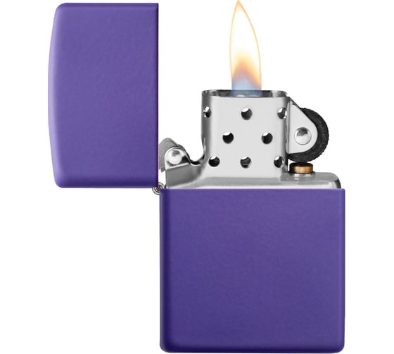Зажигалка ZIPPO Classic, с покрытием Purple Matte, 38x13x57 мм, 237