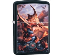 Зажигалка ZIPPO Anne Stokes, с покрытием Black Matte, 38x13x57 мм, 49097