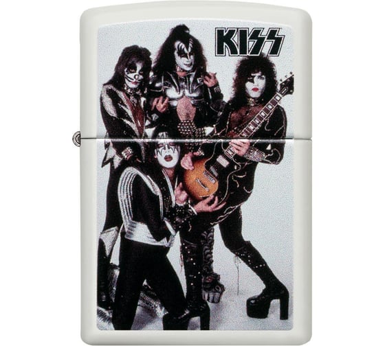 Зажигалка ZIPPO KISS, с покрытием White Matte, 36x12x56 мм, 49017