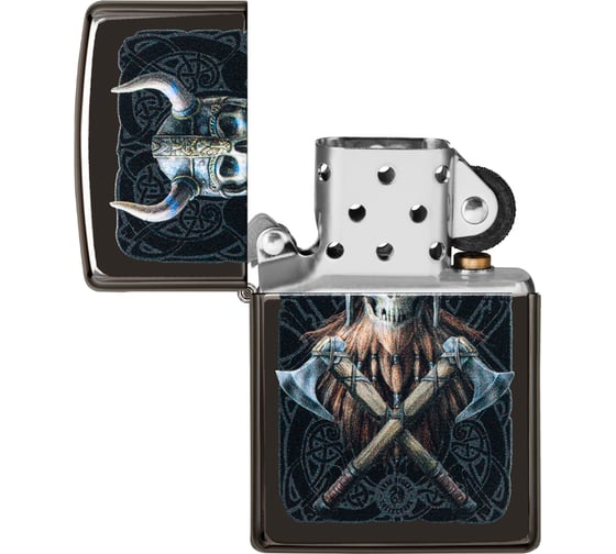 Зажигалка ZIPPO Anne Stokes, с покрытием High Polish Black, 38x13x57 мм, 49106