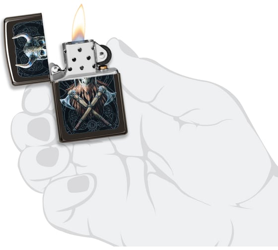 Зажигалка ZIPPO Anne Stokes, с покрытием High Polish Black, 38x13x57 мм, 49106