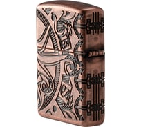 Зажигалка ZIPPO Armor, с покрытием Antique Copper, 38x13x57 мм, 49000