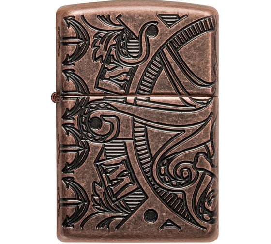 Зажигалка ZIPPO Armor, с покрытием Antique Copper, 38x13x57 мм, 49000