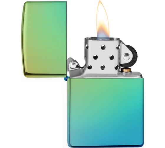 Зажигалка ZIPPO Classic, с покрытием High Polish Teal, 36x12x56 мм, 49191