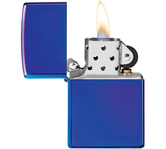 Зажигалка ZIPPO Classic, с покрытием High Polish Indigo, 38x13x57 мм, 29899