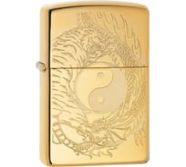 Зажигалка ZIPPO Classic, с покрытием High Polish Brass, 38x13x57 мм, 49024