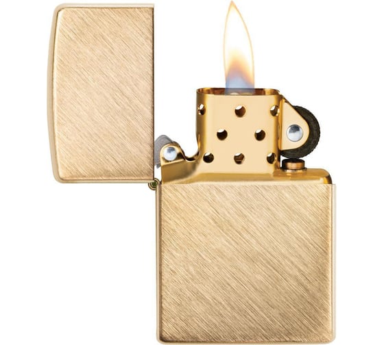 Зажигалка ZIPPO Classic, с покрытием Herringbone Sweep Brass, 38x13x57 мм, 29830