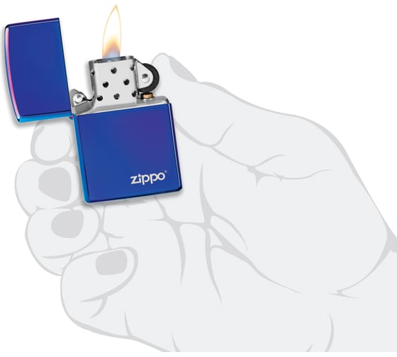 Зажигалка ZIPPO Classic, с покрытием High Polish Indigo, 38x13x57 мм, 29899ZL