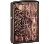Зажигалка ZIPPO Classic, с покрытием Brown Matte, 38x13x57 мм, 49184