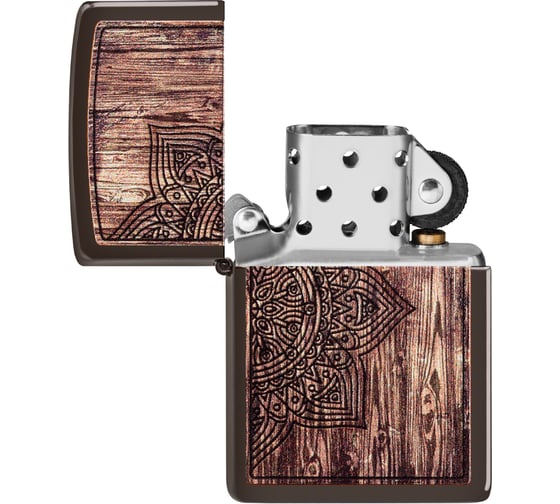Зажигалка ZIPPO Classic, с покрытием Brown Matte, 38x13x57 мм, 49184
