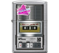 Зажигалка ZIPPO Магнитофон, с покрытием Street Chrome, 38x13x57 мм, 207_recorder