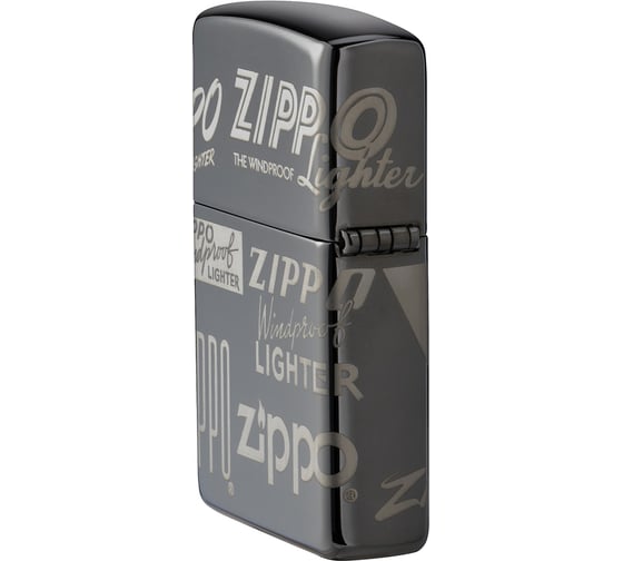 Зажигалка ZIPPO Classic, с покрытием Black Ice, 36х12х56 мм, 49051