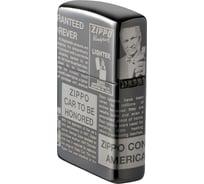 Зажигалка ZIPPO Classic, с покрытием Black Ice, 38х13х57 мм, 49049
