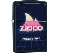 Зажигалка ZIPPO Classic, с покрытием Black Matte, 38x13x57 мм, 49115
