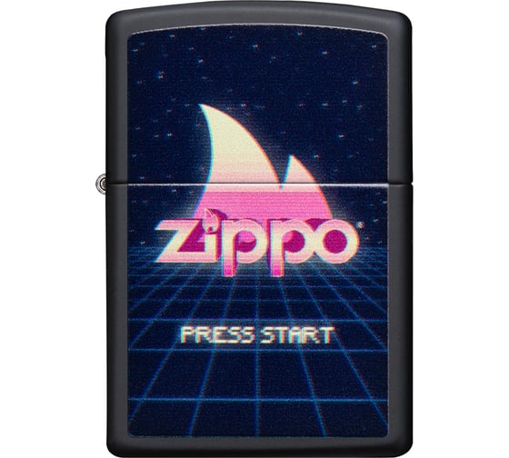Зажигалка ZIPPO Classic, с покрытием Black Matte, 38x13x57 мм, 49115