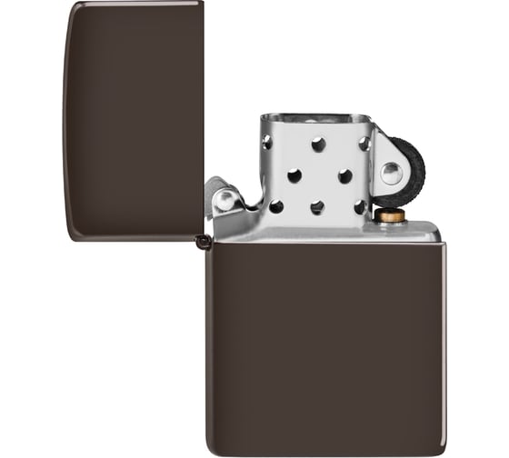 Зажигалка ZIPPO Classic, с покрытием Brown Matte, 38x13x57 мм, 49180