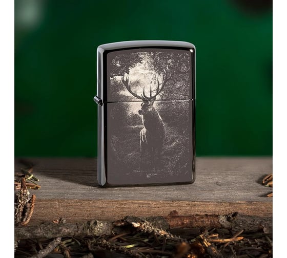 Зажигалка ZIPPO Classic, с покрытием Black Ice, 38х13х57 мм, 49059
