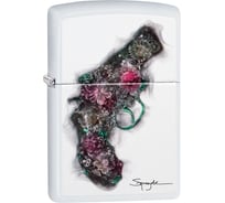 Зажигалка ZIPPO Spazuk, с покрытием White Matte, 38x13x57 мм, 29894