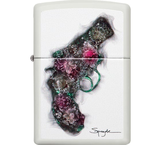 Зажигалка ZIPPO Spazuk, с покрытием White Matte, 38x13x57 мм, 29894