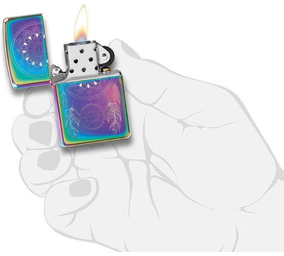 Зажигалка ZIPPO Dream Catcher, с покрытием Multi Color, 36x12x56 мм, 49023