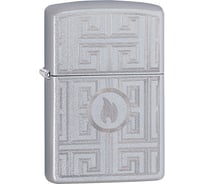 Зажигалка ZIPPO Labyrinth, с покрытием Satin Chrome, 36x12x56 мм, 29857