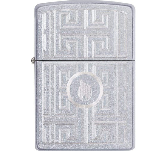 Зажигалка ZIPPO Labyrinth, с покрытием Satin Chrome, 36x12x56 мм, 29857