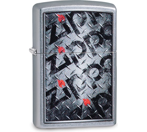 Зажигалка ZIPPO Diamond, с покрытием Street Chrome, 38x13x57 мм, 29838 1